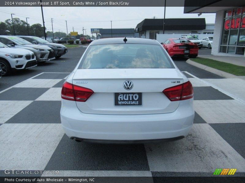 Candy White / Sport Black/Gray 2014 Volkswagen Passat 1.8T Sport