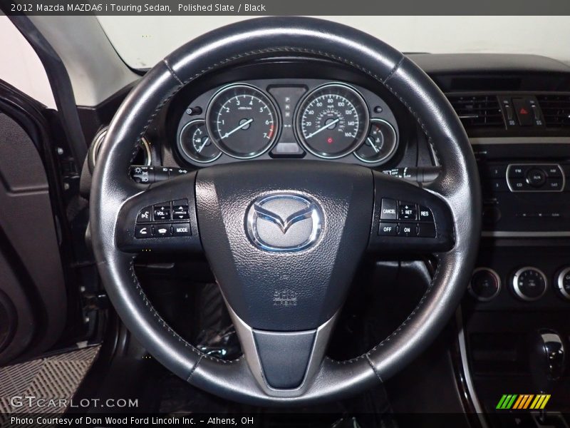 Polished Slate / Black 2012 Mazda MAZDA6 i Touring Sedan