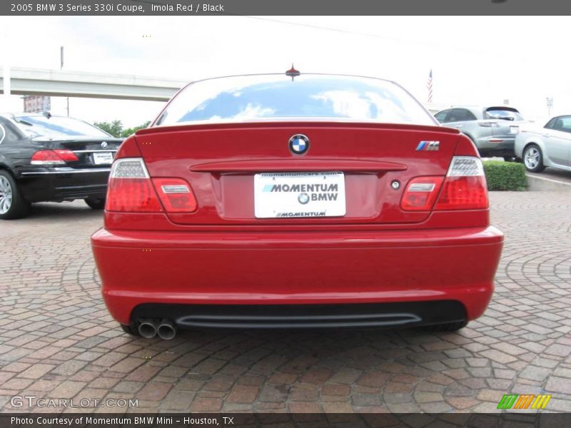 Imola Red / Black 2005 BMW 3 Series 330i Coupe