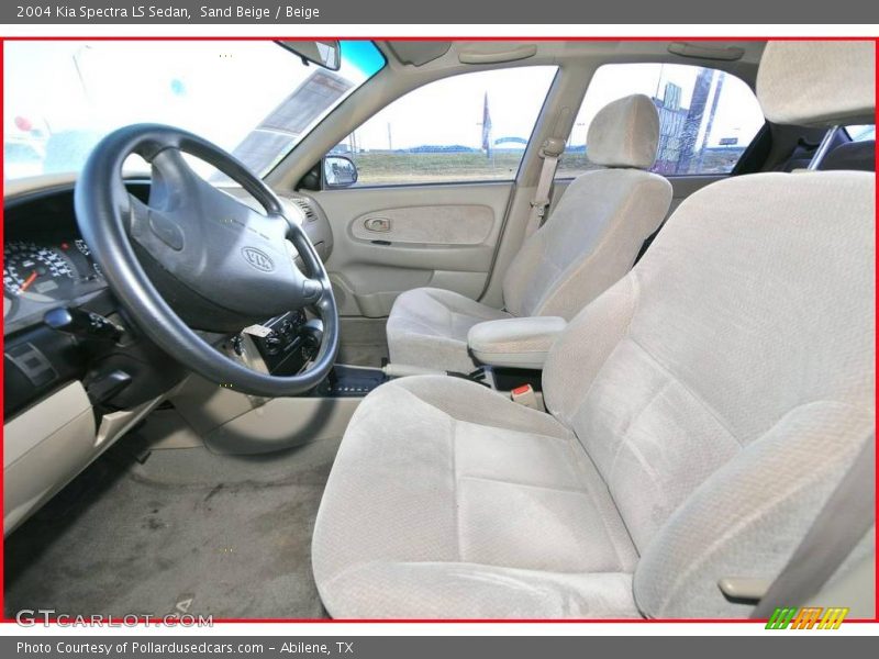 Sand Beige / Beige 2004 Kia Spectra LS Sedan