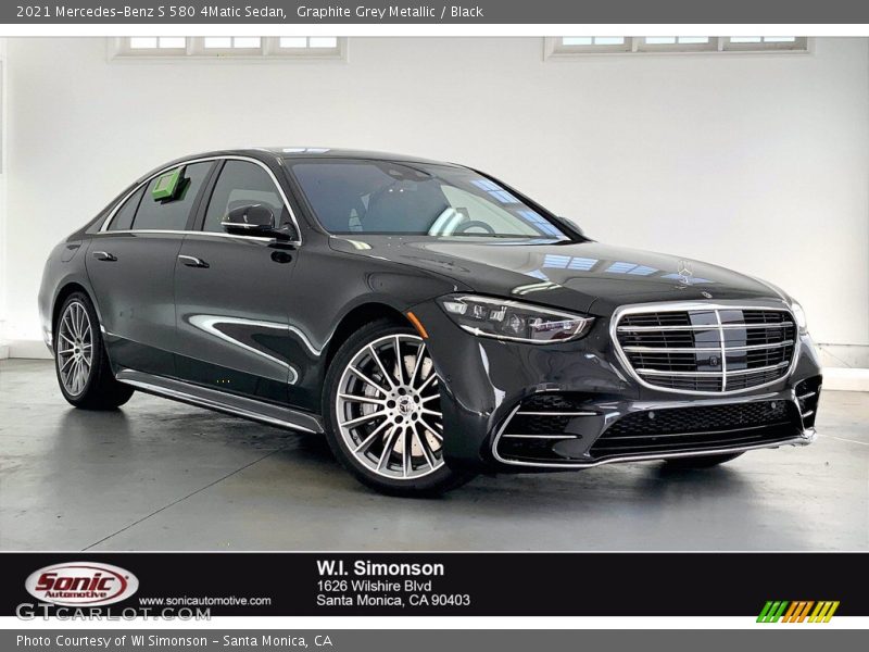 Graphite Grey Metallic / Black 2021 Mercedes-Benz S 580 4Matic Sedan