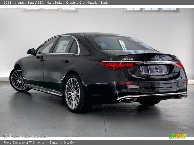 Graphite Grey Metallic / Black 2021 Mercedes-Benz S 580 4Matic Sedan