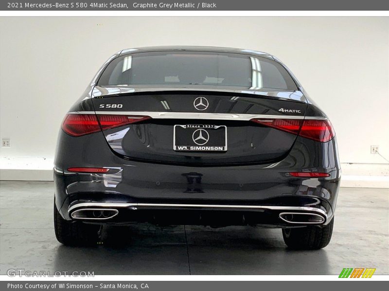 Graphite Grey Metallic / Black 2021 Mercedes-Benz S 580 4Matic Sedan