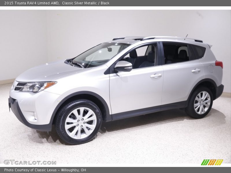 Classic Silver Metallic / Black 2015 Toyota RAV4 Limited AWD