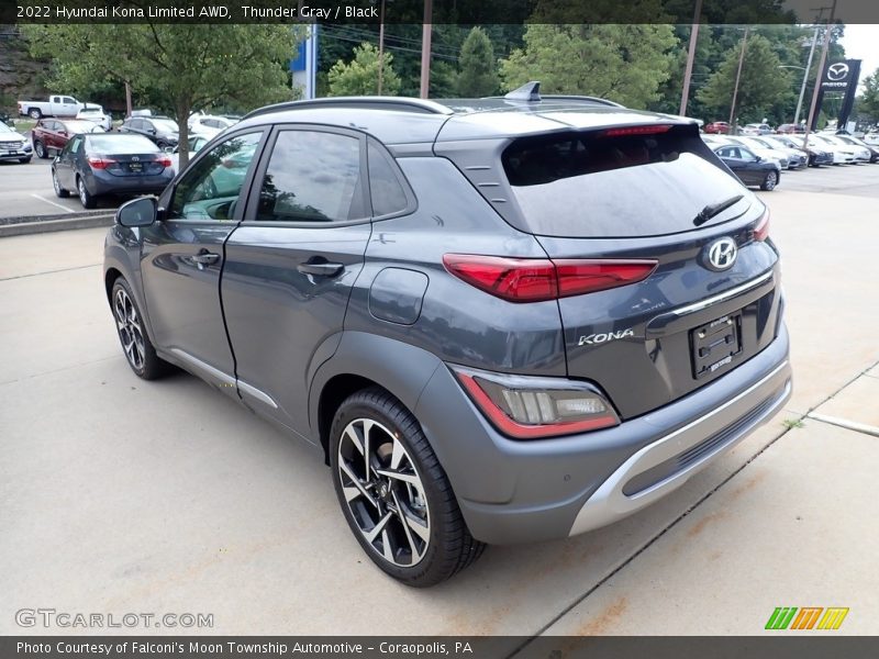 Thunder Gray / Black 2022 Hyundai Kona Limited AWD