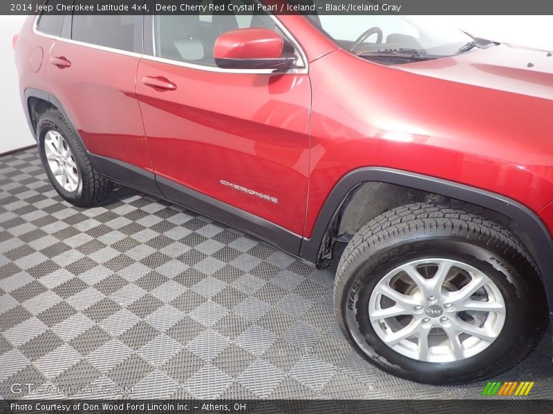 Deep Cherry Red Crystal Pearl / Iceland - Black/Iceland Gray 2014 Jeep Cherokee Latitude 4x4