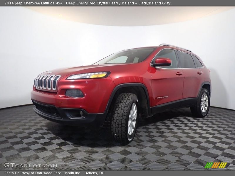Deep Cherry Red Crystal Pearl / Iceland - Black/Iceland Gray 2014 Jeep Cherokee Latitude 4x4