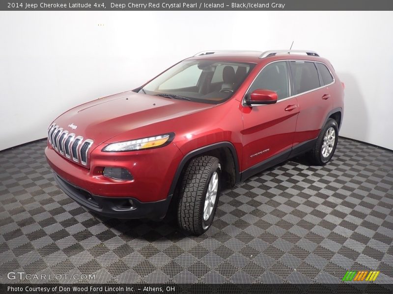 Deep Cherry Red Crystal Pearl / Iceland - Black/Iceland Gray 2014 Jeep Cherokee Latitude 4x4