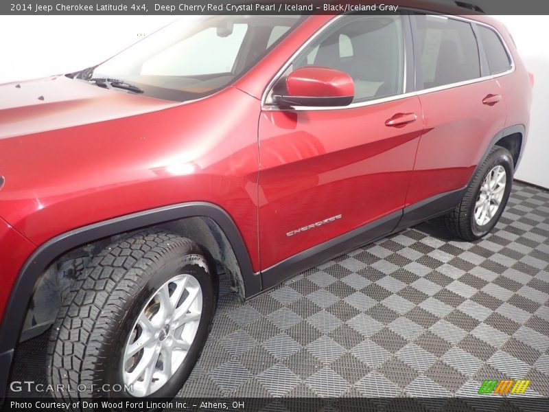 Deep Cherry Red Crystal Pearl / Iceland - Black/Iceland Gray 2014 Jeep Cherokee Latitude 4x4