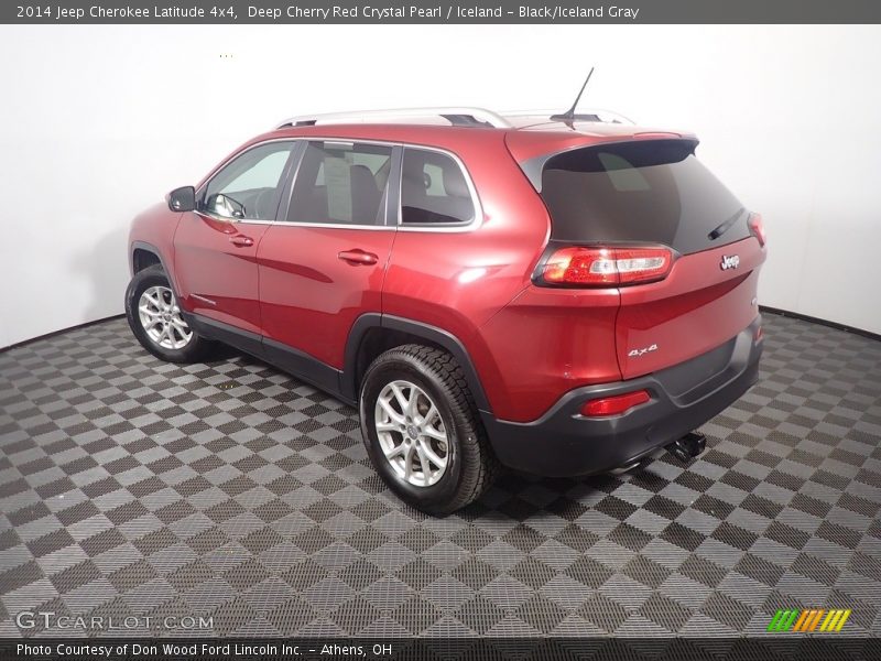 Deep Cherry Red Crystal Pearl / Iceland - Black/Iceland Gray 2014 Jeep Cherokee Latitude 4x4