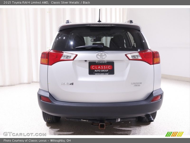 Classic Silver Metallic / Black 2015 Toyota RAV4 Limited AWD