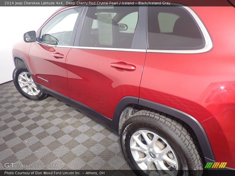 Deep Cherry Red Crystal Pearl / Iceland - Black/Iceland Gray 2014 Jeep Cherokee Latitude 4x4