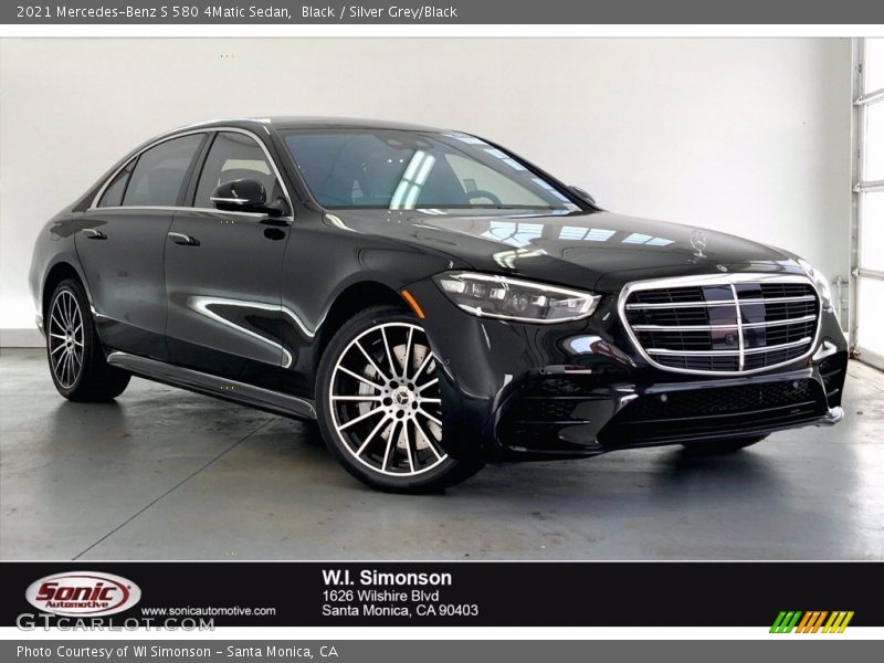 Black / Silver Grey/Black 2021 Mercedes-Benz S 580 4Matic Sedan