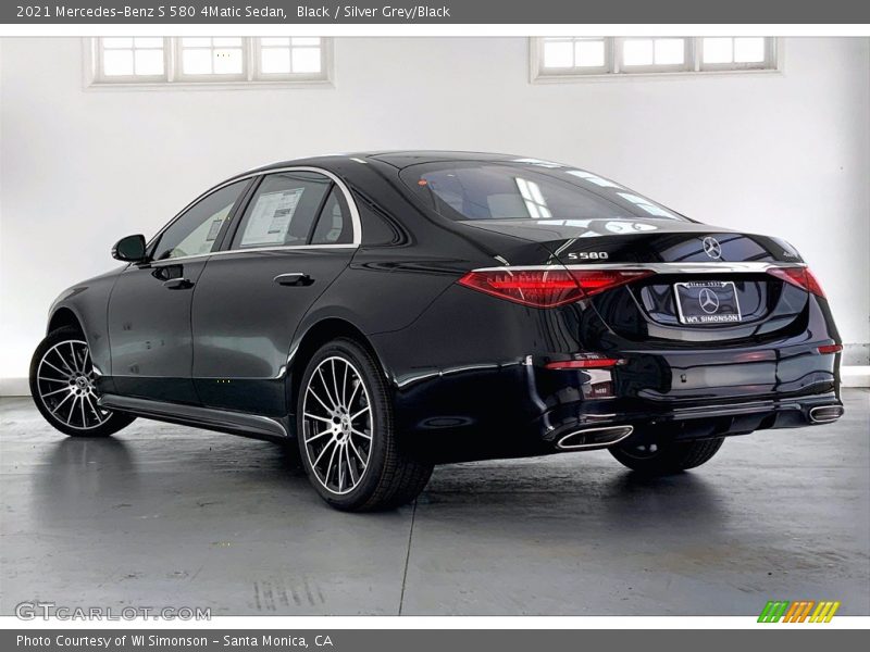 Black / Silver Grey/Black 2021 Mercedes-Benz S 580 4Matic Sedan