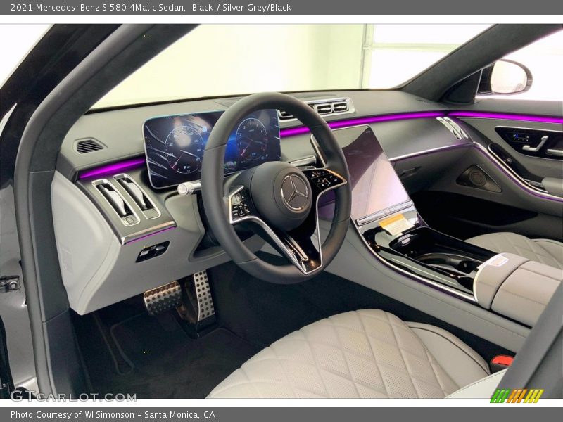 Black / Silver Grey/Black 2021 Mercedes-Benz S 580 4Matic Sedan