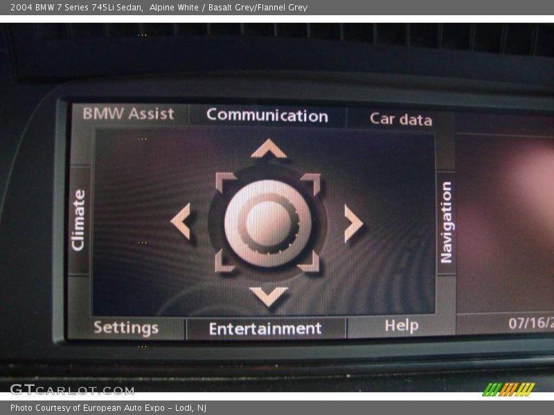 Alpine White / Basalt Grey/Flannel Grey 2004 BMW 7 Series 745Li Sedan