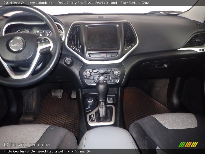 Deep Cherry Red Crystal Pearl / Iceland - Black/Iceland Gray 2014 Jeep Cherokee Latitude 4x4