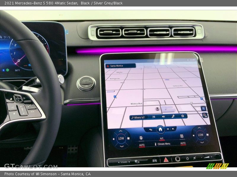 Black / Silver Grey/Black 2021 Mercedes-Benz S 580 4Matic Sedan