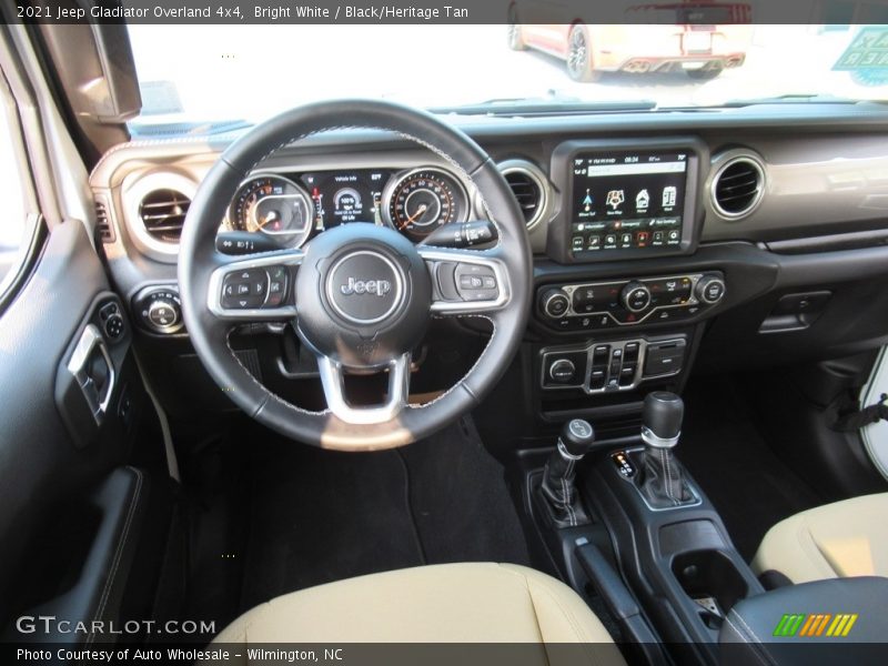 Bright White / Black/Heritage Tan 2021 Jeep Gladiator Overland 4x4