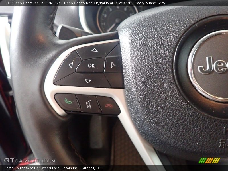 Deep Cherry Red Crystal Pearl / Iceland - Black/Iceland Gray 2014 Jeep Cherokee Latitude 4x4