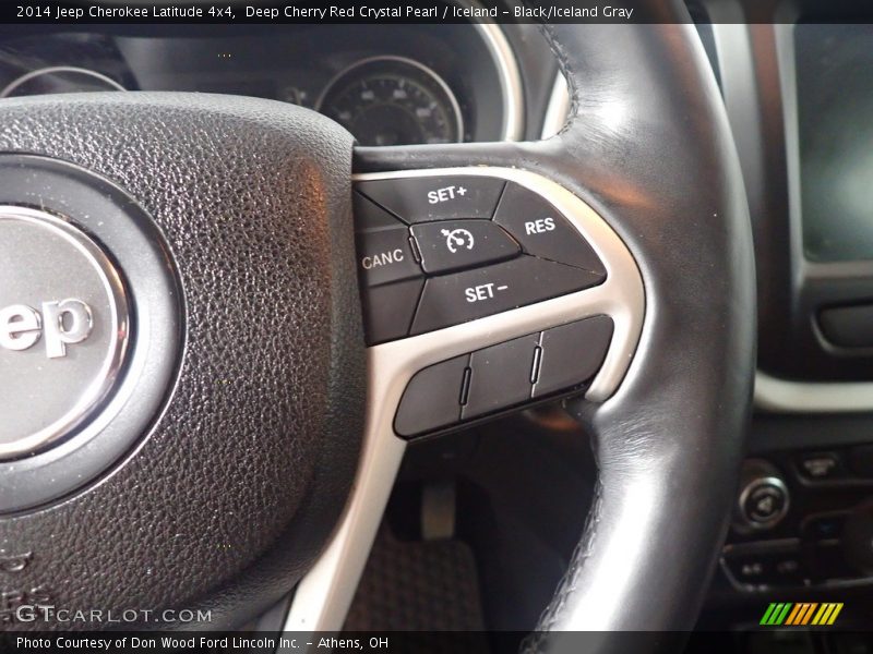 Deep Cherry Red Crystal Pearl / Iceland - Black/Iceland Gray 2014 Jeep Cherokee Latitude 4x4