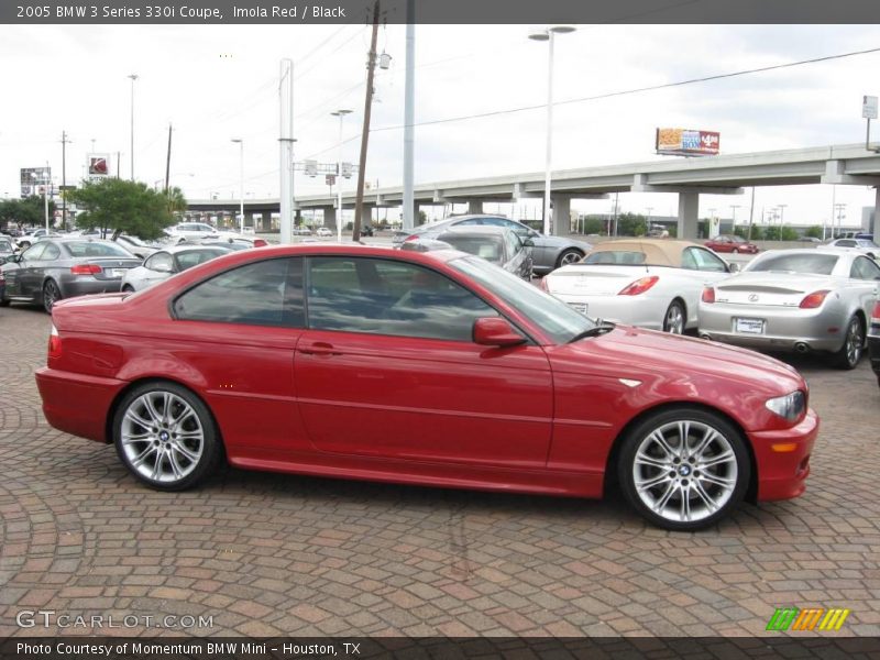 Imola Red / Black 2005 BMW 3 Series 330i Coupe