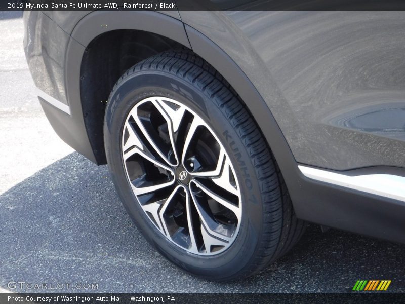 Rainforest / Black 2019 Hyundai Santa Fe Ultimate AWD