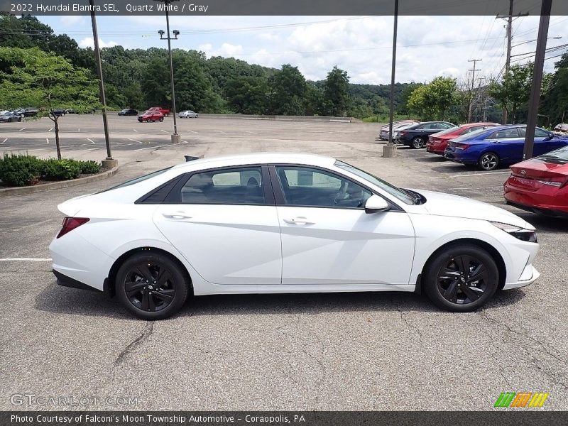 Quartz White / Gray 2022 Hyundai Elantra SEL