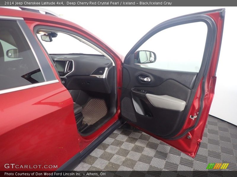 Deep Cherry Red Crystal Pearl / Iceland - Black/Iceland Gray 2014 Jeep Cherokee Latitude 4x4