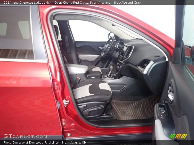 Deep Cherry Red Crystal Pearl / Iceland - Black/Iceland Gray 2014 Jeep Cherokee Latitude 4x4