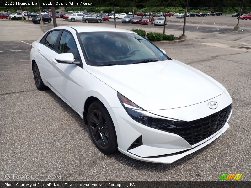 Quartz White / Gray 2022 Hyundai Elantra SEL