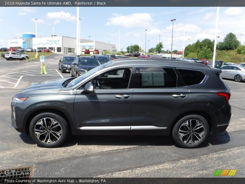 Rainforest / Black 2019 Hyundai Santa Fe Ultimate AWD