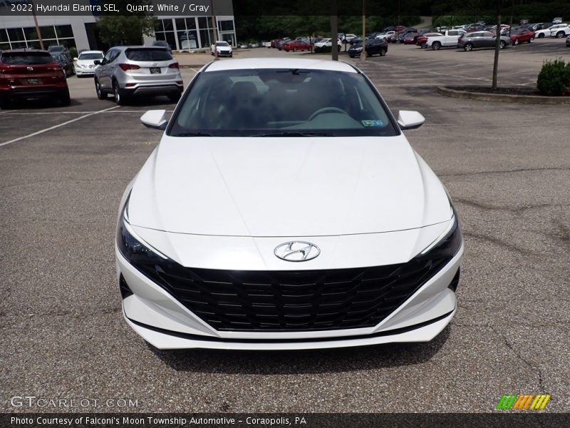 Quartz White / Gray 2022 Hyundai Elantra SEL