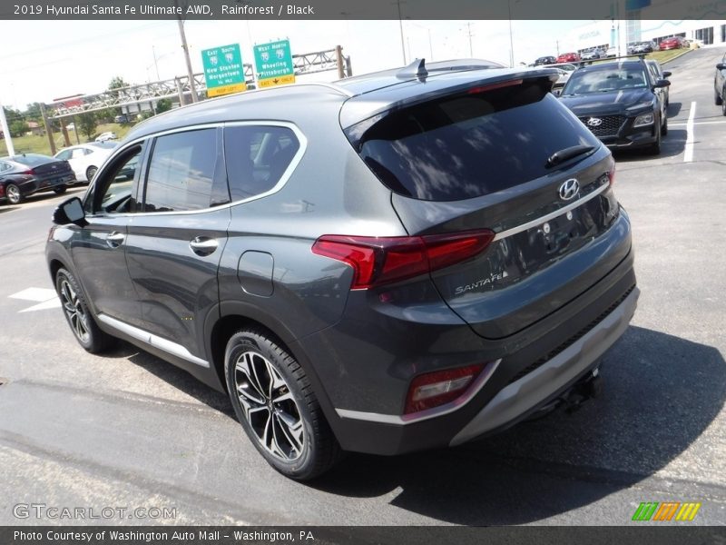 Rainforest / Black 2019 Hyundai Santa Fe Ultimate AWD
