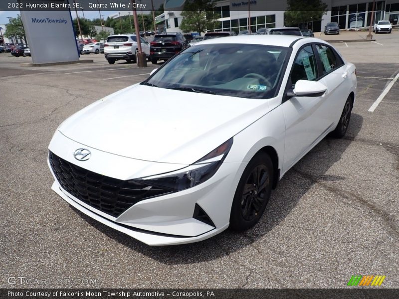 Quartz White / Gray 2022 Hyundai Elantra SEL
