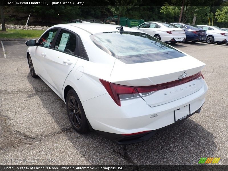 Quartz White / Gray 2022 Hyundai Elantra SEL