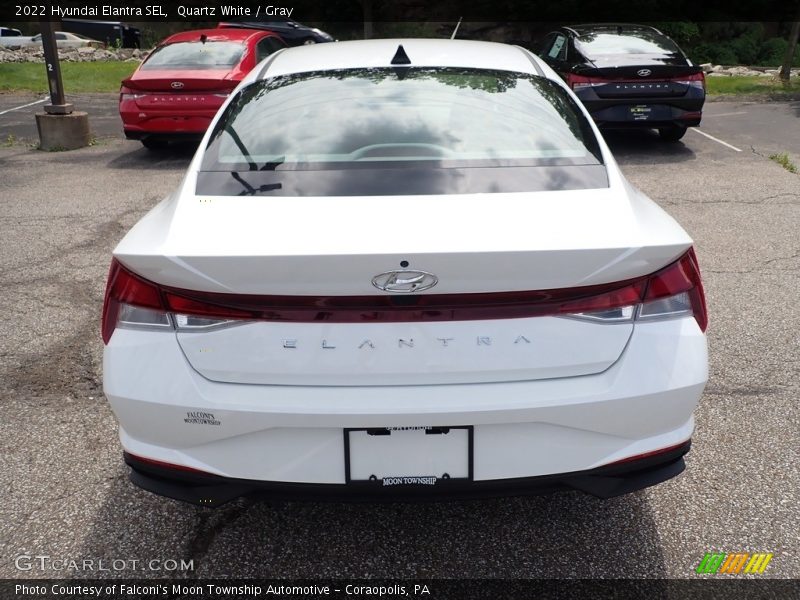 Quartz White / Gray 2022 Hyundai Elantra SEL
