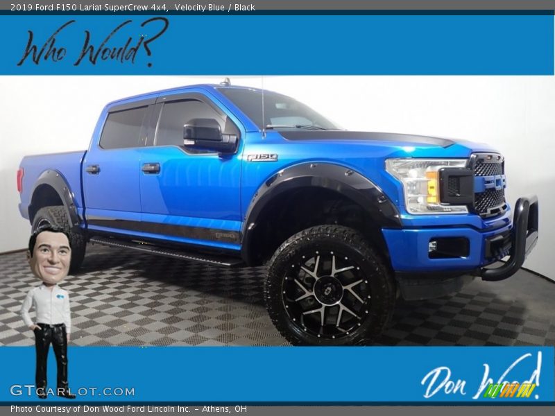 Velocity Blue / Black 2019 Ford F150 Lariat SuperCrew 4x4