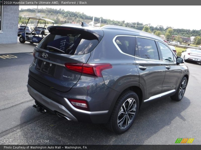 Rainforest / Black 2019 Hyundai Santa Fe Ultimate AWD