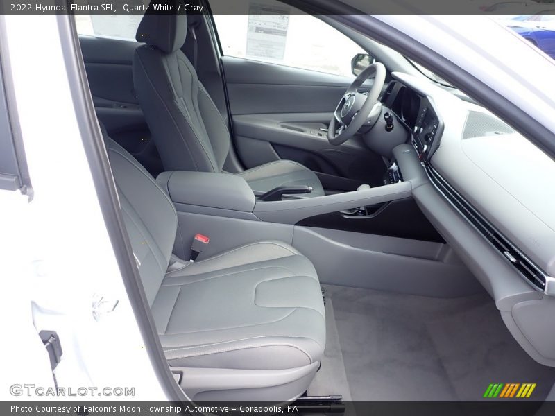 Quartz White / Gray 2022 Hyundai Elantra SEL