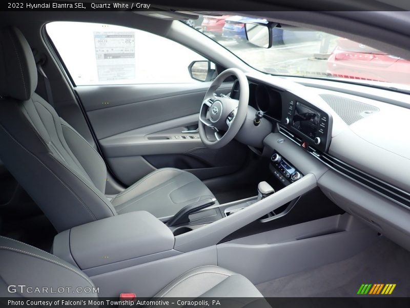 Quartz White / Gray 2022 Hyundai Elantra SEL
