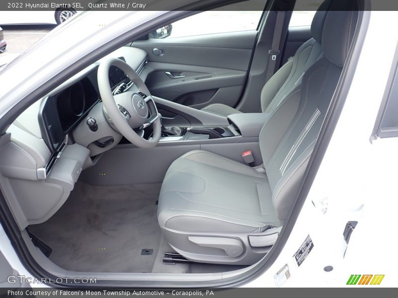 Quartz White / Gray 2022 Hyundai Elantra SEL