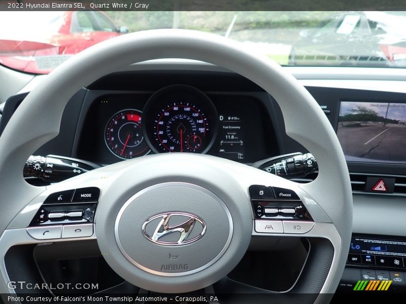 Quartz White / Gray 2022 Hyundai Elantra SEL