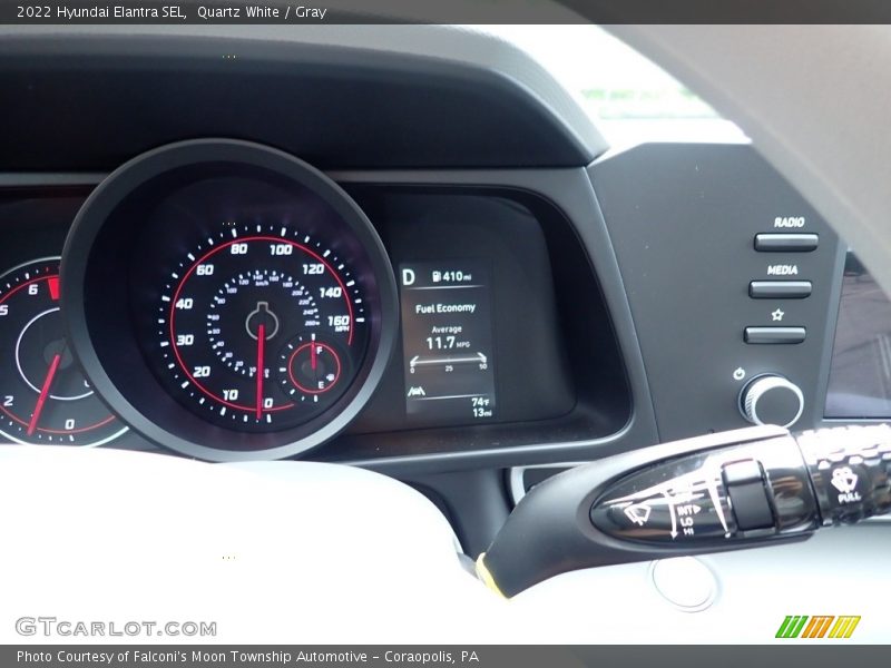 Quartz White / Gray 2022 Hyundai Elantra SEL