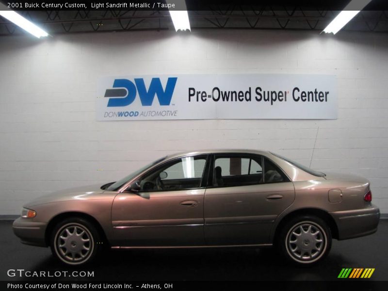 Light Sandrift Metallic / Taupe 2001 Buick Century Custom