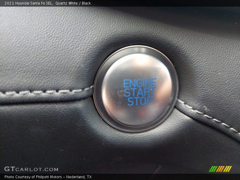 Quartz White / Black 2021 Hyundai Santa Fe SEL