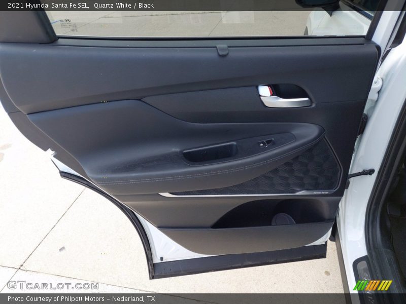 Quartz White / Black 2021 Hyundai Santa Fe SEL