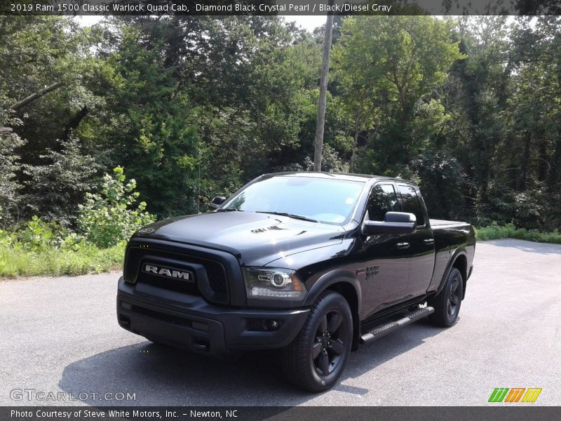 Diamond Black Crystal Pearl / Black/Diesel Gray 2019 Ram 1500 Classic Warlock Quad Cab