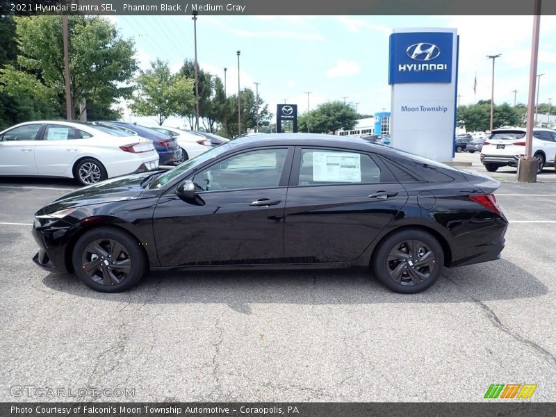 Phantom Black / Medium Gray 2021 Hyundai Elantra SEL