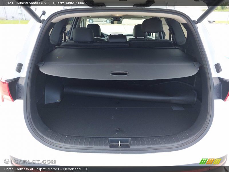 Quartz White / Black 2021 Hyundai Santa Fe SEL